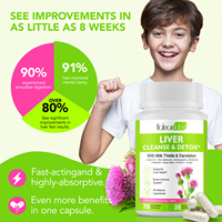 Compléments alimentaires à base de plantes Hatmanlabs pour la détoxification du foie, capsules de pissenlit et de chardon-Marie, capsules pour stimuler l'immunité et soutenir le foie