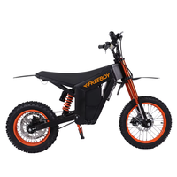 Moto tout-terrain électrique 48V 3000W, vitesse 55 km/h, frein à disque avant 14 pouces, arrière 12 pouces, conduite sur terrain accidenté