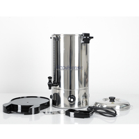 Cafetière percolateur en acier inoxydable de qualité commerciale 20L urne de chaudière à eau chaude électrique à chauffage rapide pour la restauration à domicile
