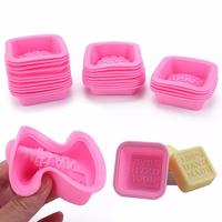 Handgemachte DIY 3D Quadratische Silikonform Einweg-Fondant-Kuchen-Dekorationswerkzeuge für Seifen- und Süßigkeitenherstellung