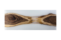 Table de salle à manger en résine époxy bois, meuble Vintage de haute qualité, couleur bois