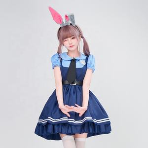 Zootopia Judy Hopps Cosplay Costume adulte lapin policier officier Halloween scène Performance tenue - Product Image 4