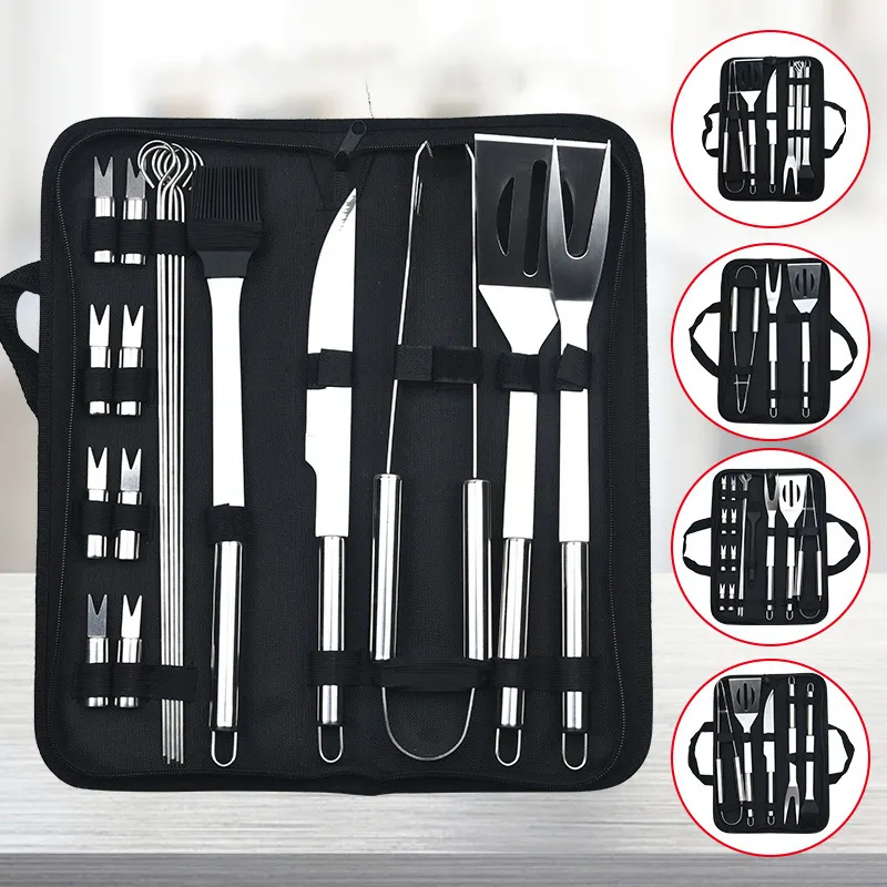 Gegarandeerde Kwaliteit Barbecue Combinatie Tool Rvs Grill Set Outdoor Bbq Grill Set