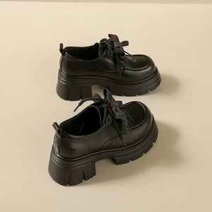 Nouvelles Chaussures Décontractées Femme Printemps 2026 à Semelle Épaisse avec Nœud Papillon et Semelle Souple – Idéales pour Robes - Product Image 3