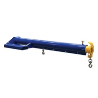 Grue télescopique à bras télescopique, chariot élévateur de 4000 livres Capacité de 30 kg, peinture bleue/télescope, fixation du chariot élévateur