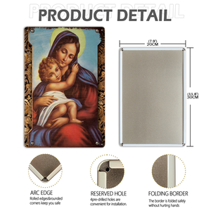 Decoración de Pared en Oferta, Letreros Metálicos con Textura 3D de la Biblia, Bajo MOQ, Jesús, Sublimación, Placas de Metal para el Hogar, <span class=keywords><strong>Capilla</strong></span>, Póster en Lámina - Product Image 4