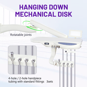 Ergonomic Electric <strong>Dental</strong> Chair <strong>Unit</strong> - Complete with Ceramic Spitton Instrument Tray Assistant Cabinet for Modern <strong>Dental</strong> Clinic - Product Image 5
