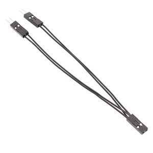 Cable Adaptador de 2.54mm, 1 Hembra a 2 Machos, 10cm, 2 Pines para Placa Base de PC, Encendido/Apagado, Reinicio, Disco Duro, Cable de Terminal Dupont - Product Image 2