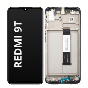 Écran tactile LCD Redmi 9T avec cadre noir - Product Image 2