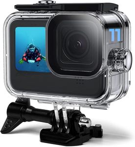 Carcasa Impermeable HONGDAK para <span class=keywords><strong>Go</strong></span> <span class=keywords><strong>Pro</strong></span> Hero11 10 <span class=keywords><strong>9</strong></span> Black, Funda Protectora de Buceo de 60 m para GoPro 13 12 11 10, Accesorios para Cámara - Product Image 1