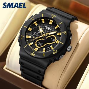 นาฬิกาควอตซ์ดิจิตอลแฟชั่นสำหรับผู้ชายรุ่นใหม่ล่าสุด SMAEL 8120 นาฬิกาอเนกประสงค์กันน้ำ นาฬิกาสปอร์ตโครโน - Product Image 3