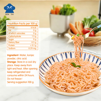 Fideos Shirataki Instantáneos, Fideos Konjac Bajos en Carbohidratos, Keto, Sin Gluten, Sin Grasa, Listos para Comer, a Granel, de Hethstia