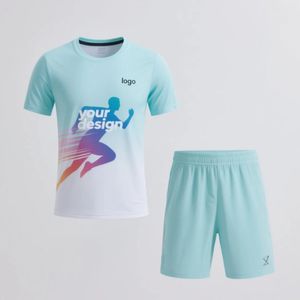 Vente en gros de shorts de gymnastique décontractés pour hommes, ensembles de t-shirts et shorts de sport d'entraînement, ensemble de vêtements de sport en polyester 100% pour hommes - Product Image 6