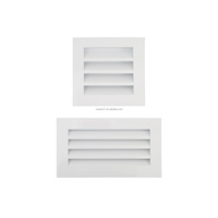 Grille d'aération extérieure en aluminium SS304, modèle VWL-A, étanche à la pluie, pour admission d'air frais, avec amortisseur et boîtier de plénum