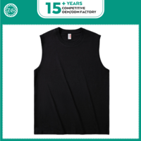 OEM Yüksek Kalite 220gsm %100 Pamuklu Atlet Özel Logo Baskılı Kolsuz Tişört Erkek Atletleri