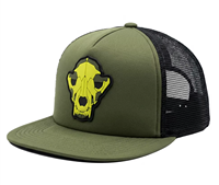 Casquette de camionneur ajustée avec broderie 3D personnalisée et applique animale, casquette de chauffeur d'extérieur en tissu mesh avec patch en caoutchouc PVC 3D
