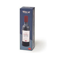 Ensemble créatif d'ouvre-bouteilles à vin 5 pièces, ouvre-bouteilles à vin rouge et à bière, tire-bouchon, accessoire, boîte cadeau noire et rouge, métal et plastique
