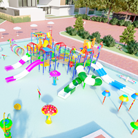 Équipement de protection contre les éclaboussures parc aquatique aire de jeux extérieure