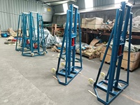 Cric de levage hydraulique pour bobines de câbles en acier 10T avec bras de levage |   Outil de manutention de bobines de câbles 80-100 kg, charge nominale 50-100 kN pour le déroulement