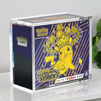 Boîte de protection personnalisée pour cartes PTCG prismatiques ETB, boîte d'entraînement Elite, étui de présentation en acrylique, protège-boîte pour booster PKMN