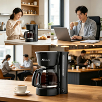 Cafetera Americana Anbolife de 900W con Apagado Automático y Función Mantener Caliente, Fabricación OEM ODM Directa de Fábrica para Hogar y Oficina