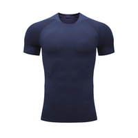 T-shirt de compression personnalisé pour homme, coupe ajustée, pour la gym et le sport, sous-vêtement technique à séchage rapide