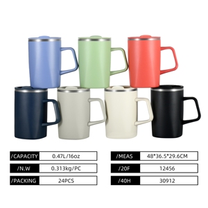 ANSHENG Taza de Café Nórdica de Acero Inoxidable con Tapa, Superventas - Product Image 6