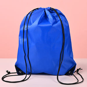 Großhandel 210d Polyester Custom Logo Nylon Draw String Bag Rucksack Recycelte Mehrzweck-Aufbewahrung taschen für Sport Gym - Product Image 5