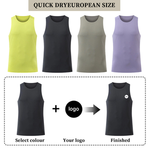 Camiseta Deportiva de Tirantes para Hombre, Estilo Moderno, Ajustada, para Fitness y Entrenamiento, Diseño Personalizado, Spandex - Product Image 4