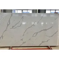 Bancada de pedra artificial branca mármore calacata quartzo