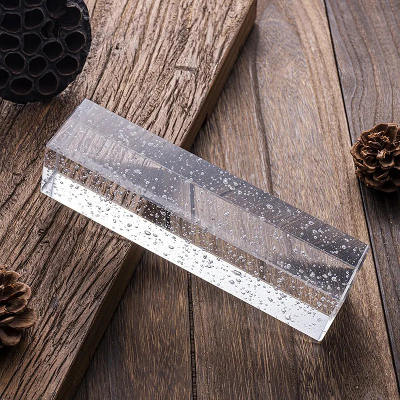 50*50*200mm polished bubble wave Glass bricks clear exterior decoration wall bricks for building glass blocks wall