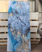 Panneau mural en PVC moderne, non toxique, imperméable, résistant aux UV, effet marbre, écologique, sans formaldéhyde, pour les projets d'hôpitaux, d'écoles et de maisons