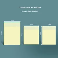 LANYUE PET - Notes autocollantes magnétiques transparentes - Étiquettes réutilisables - 50 feuilles - Papier à notes pour étudiants - Autocollants mémo imperméables