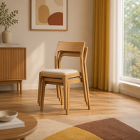 Chaise de salle à manger MULIGNA, style moderne et luxueux, pour café, maison, restaurant, hôtel, bar, cuisine, banquet, avec dossier en bois
