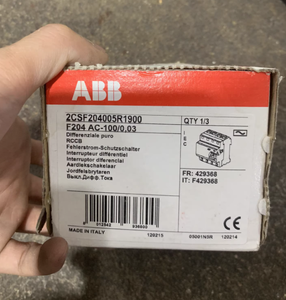 <span class=keywords><strong>1</strong></span> pièce -<span class=keywords><strong>fr</strong></span>- Nouveau F204 Ac-100/0.03 2csf204005r190wbr0 - Product Image 1