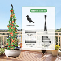 OEM Nouvelle Version 2025 Portail de Jardin en Verre Trempé Écologique Thermolaqué, pour Jardinières et Treillis, avec Fonction de Clôture