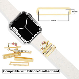 Nuevos Adornos Metálicos con Diamantes para Correas de Reloj y Tachuelas Decorativas Creativas para Correas de Reloj de Silicona - Product Image 4