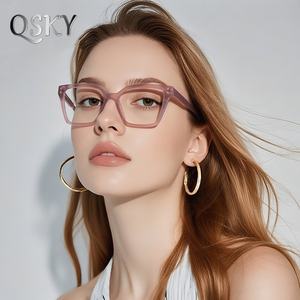 <span class=keywords><strong>2026</strong></span>년 신상 패셔너블한 사각 안경 블루라이트 차단 컴퓨터 안경 UV 보호 TR90 안티블루라이트 안경테 여성용 - Product Image 1