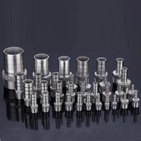 Connecteur de tuyau NPT 1/2'' en acier inoxydable 304, raccord de tuyauterie pour pompe à bière artisanale, 8mm 10mm 12mm 16mm