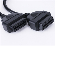 OBD2 Cable Extension Splitter 16 Pin Male to Dual Female Y OBD Cable