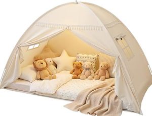 Tienda <span class=keywords><strong>de</strong></span> campaña portátil desmontable para niños - Base secreta, casa <span class=keywords><strong>de</strong></span> juegos, dormitorio, espacio <span class=keywords><strong>de</strong></span> privacidad, tiendas <span class=keywords><strong>de</strong></span> campaña para dormir, regalos ZT361 - Product Image 1
