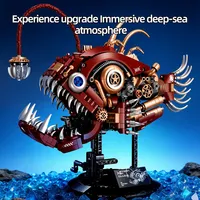 XINZHUAN XZ0113 2026 Nuevo Modelo de Pez Mecánico MOC, Bloques de Construcción Creativos, Adorno para el Hogar, Regalo para Adultos, Sets de Bloques de Construcción