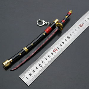 36 Estilos, 20CM, Espada Demon Slayer, Colgante de Personaje de Luffy Zoro, Artesanía de Metal, Katana, Llaveros de Anime - Product Image 6