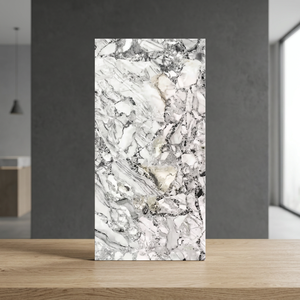 Volga White 600x1200mm Glazed Polished Porcelain Floor Tiles Modern Ceramic Tiles for Wall and Bathroom - Product Image 4