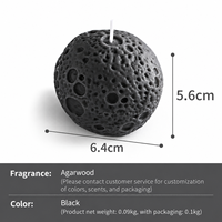 Bougie parfumée en cire de soja personnalisée en forme de lune, bougies faites à la main, cadeaux d'anniversaire