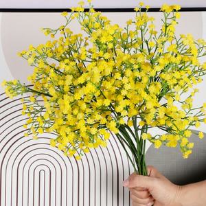 Decoración de flores secas, flores preservadas, Gypsophila <span class=keywords><strong>Paniculata</strong></span>, aliento de bebé amarillo para diseño de boda - Product Image 1
