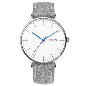 1pcs can be custom low moq mix color design unisex 316L stainless steel Ultra thin japan quartz movement watch for sale