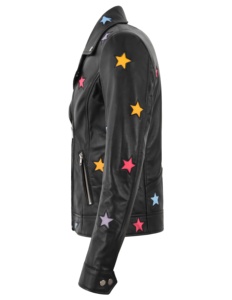 Chaqueta de Mujer Personalizada 100% Cuero Nappa Negro Genuino, Cierre YKK de Alta Calidad, Marca Privada OEM, Moda de Lujo - Product Image 2