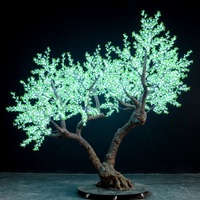 Outdoor IP65 Wasserdichter Hochzeits-Garten-Dekorationsbaum Beleuchteter Künstlicher Baum RGB 11ft LED Große Beleuchtung Weihnachtslicht