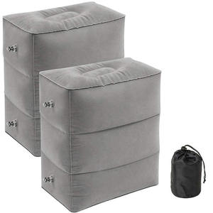 Cuscino da viaggio gonfiabile in PVC cuscino per poggiapiedi letto per aereo per bambini auto Bus altezza regolabile volo per adulti cuscino per dormire - Product Image 1